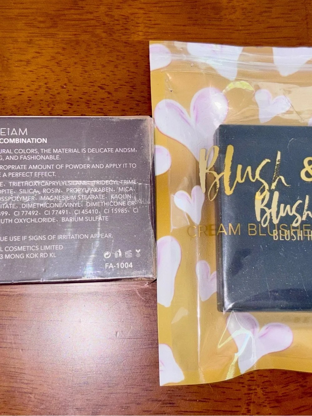 Blush, highlighter, contour
